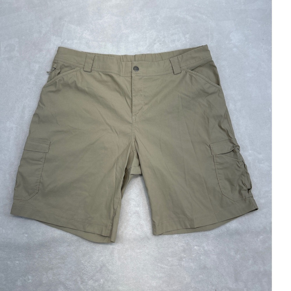 Duluth Dry on the fly Shorts Womens 18 Plus Tan Nylon Utility Hiking Cargo
